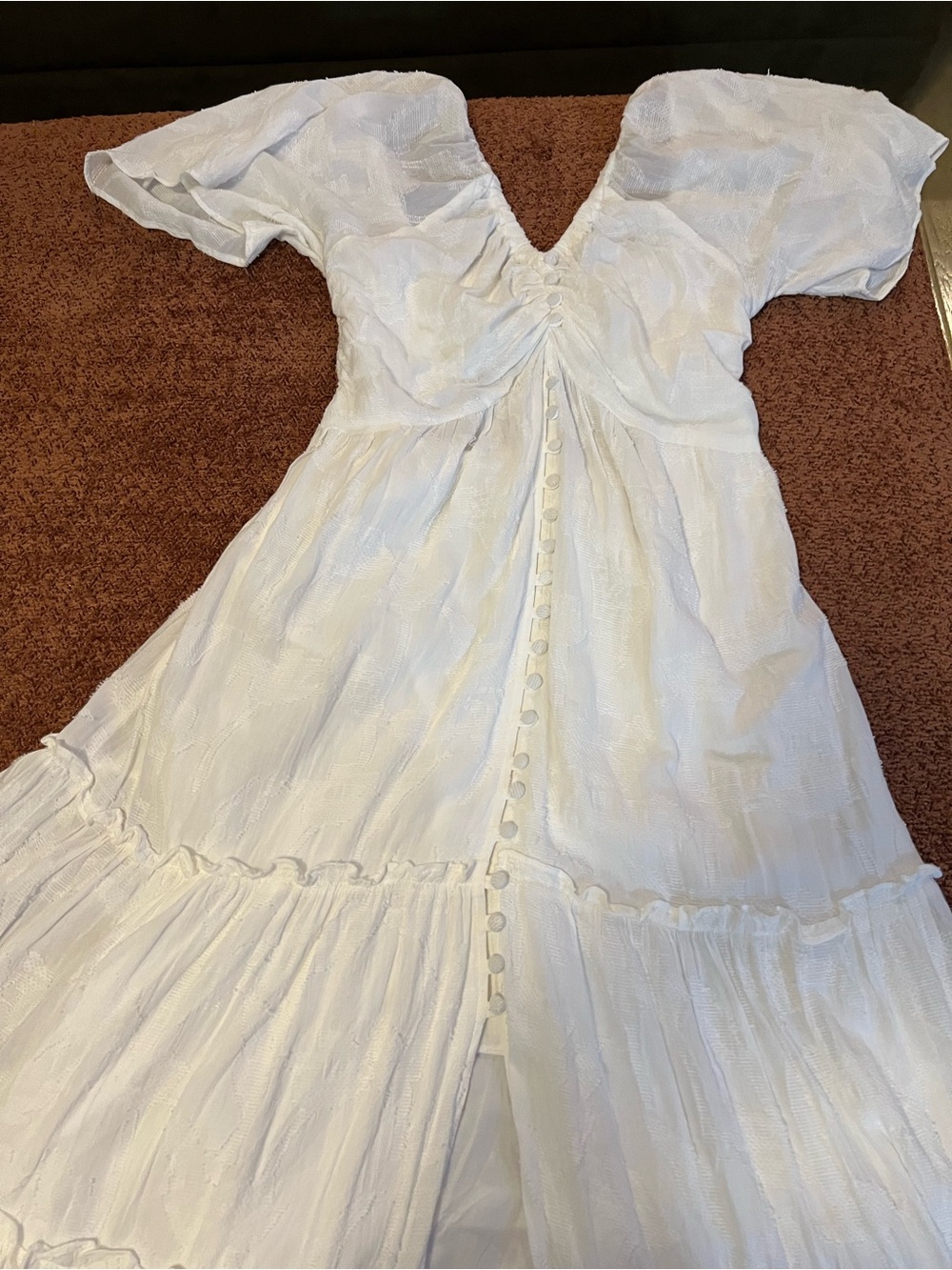 Anthropologie White Cotton Dress with Branded Tag